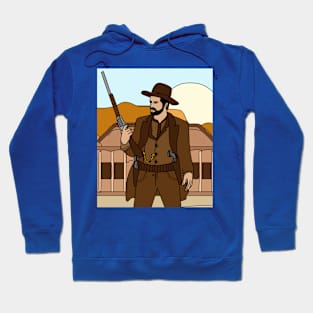 Retro Wild West Cowboys Rodeo Hoodie